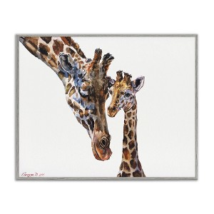 Stupell Industries Baby Giraffe Animal Watercolor, 20" x 16" - 1 of 4