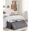 SONGMICS Storage Ottoman Bench Ottoman with Storage Footstool Hold up to 660 lb for Bedroom Living Room - 2 of 4