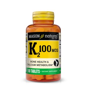 Mason Natural K2 Dietary Supplements - 100ct - 1 of 4