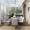 HAPPATIO 9 Piece Aluminum Patio Dining Set, Outdoor Dining Table and Chairs Set - 3 of 4