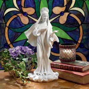 Design Toscano Blessed Virgin Mary of Unconditional Love Religious Statue by artist Evelyn Myers Hartley: Large, white - 1 of 4