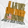 Women's Spongebob Squarepants What's Your Excuse? Loose T-Shirt White - 2 of 4