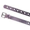 CTM Women's Metallic Star Notch Belt - 2 of 4