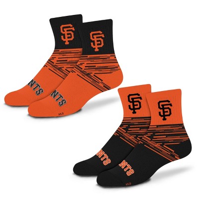 MLB San Francisco Giants Youth Quarter Socks - 2pk