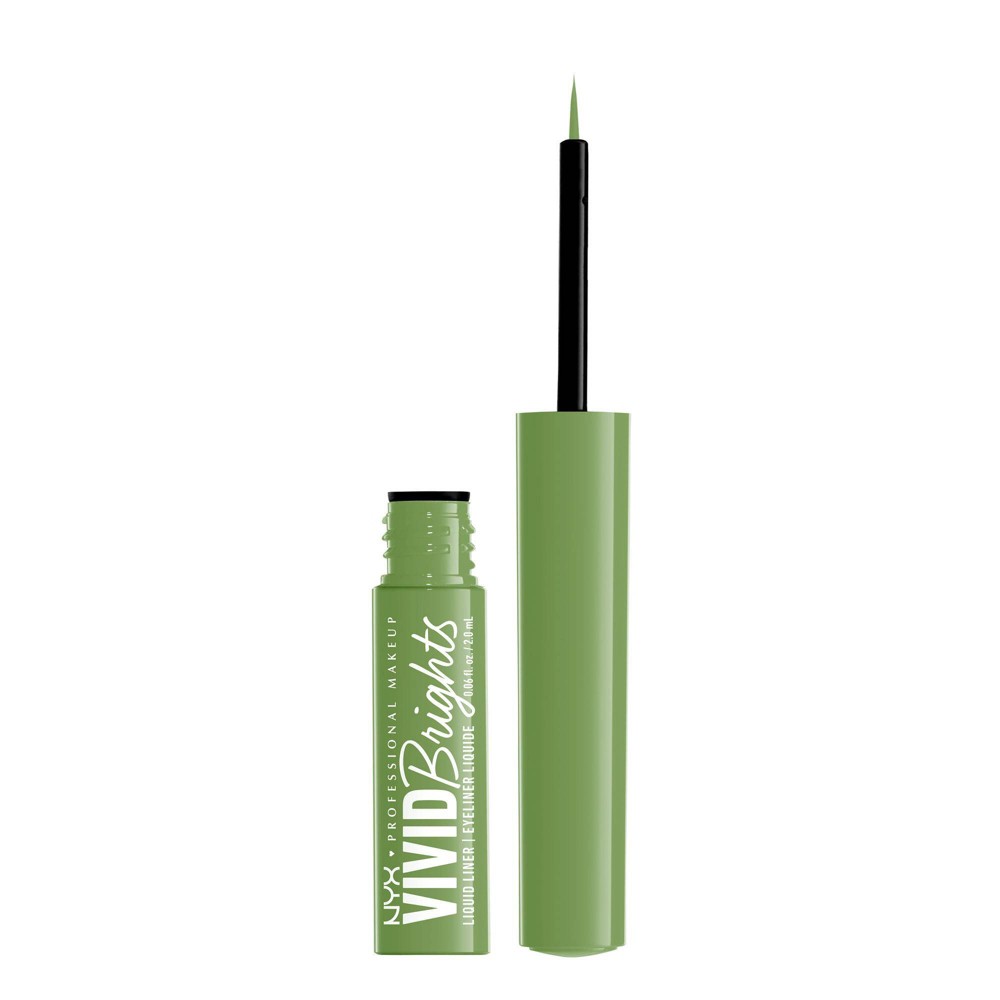 Photos - Eye / Eyebrow Pencil NYX Professional Makeup Vivid Matte Liquid Eyeliner - Ghosted Green - 0.06 fl oz 
