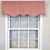 RLF Home 100% Cotton Gingham Regal With Poly/Cotton Ivory lining Rod Pocket Valance 50" x 16" Red - 2 of 4