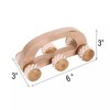 Evideco French Home Goods Natural Wood Hand-Held Massage Rollers for Relaxation and Mobility, Deep Tissue Massage Tools with Rotating Rollers - 4 of 4