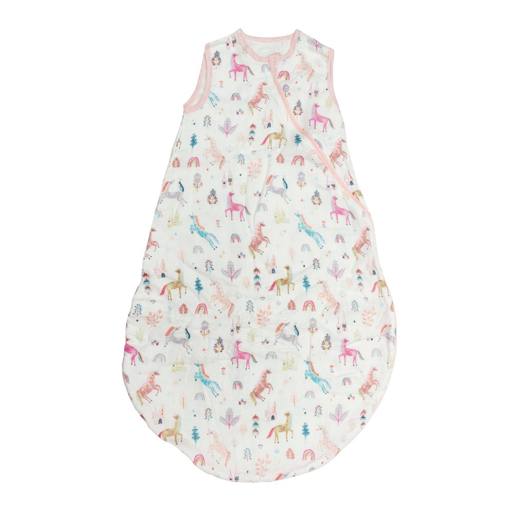 Photos - Other Textiles Loulou Lollipop Muslin Sleep Sack Wearable Blanket - Unicorn Dream 3-12 Months
