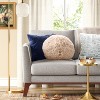 Long Faux Fur Round Throw Pillow - Threshold™ - image 2 of 2