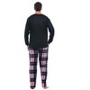 #FollowMe Mens Thermal Henley Pajama Set with Polar Fleece Pants  Warm, Comfy Sleepwear - 3 of 3