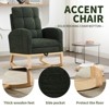 NicBex Modern Solid Wood Accent Chairs for Living Room,Upholstered Arm Chair Rocking Chair with Side Pocket & Adjustable Footrest - 2 of 4