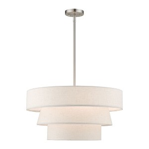 Livex Lighting Chandler 4 - Light Pendant in  Brushed Nickel - 1 of 4