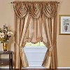 GoodGram Ombre Crushed Satin Sheer Single Window Curtains & Valances - 3 of 4