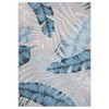 Green Washable Rug for Living Room Tropical Plant Throw Rug - 4 of 4
