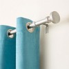 TOWN & COUNTRY EVERYDAY Modern Rounded Cap Single Indoor Curtain Rod and Finial Set - 2 of 2