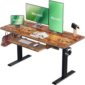 Electric Standing Desk, 48x24 Inch Adjustable Height with 27.5 to 46.7 In Height Range, 4 Memory Presets, Suitable for use in offices and studies - 1 of 4