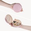 Unique Bargains Travel Gifts Small Portable Plush Velvet Jewelry Organizer - 4 of 4