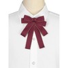 Elerevyo Women's Wedding Party Ribbon Brooch Pin Bow Tie - 4 of 4