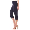 Rekucci Women’s Pull-On Comfort Capri Pants with Back Lacing Detail & Pockets – Mid-Rise Stretch Capris - 2 of 4
