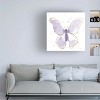 Trademark Fine Art -Shirley Novak 'Gilded Butterflies Ii Lavender' Canvas Art - 2 of 4