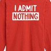 Boys' - Instant Message - I Admit Nothing Long Sleeve Graphic T-Shirt - 2 of 4
