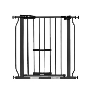 BalanceFrom Safety Gate with Pet Door 30-Inch Tall, Fits 29.1 - 33.8 Inch for Doorways - White - 1 of 4