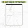 NicBex Double Sliding Shower Door Tempered Glass for Bathtub - 3 of 4