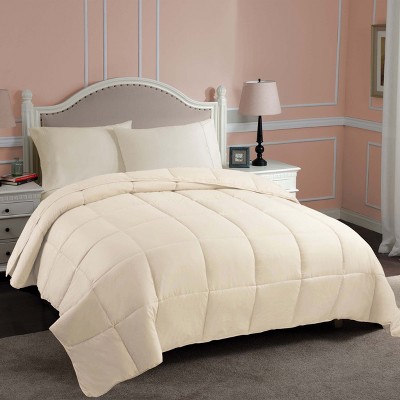 Ivory Full Reversible Down Alternative Microfiber Comforter