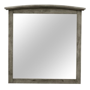 GlasFlength Decorative Wall Mirrors Contemporary Framed Elegant Mirror with Clean Simple Design for Modern Living Room, Gray, 37"*2"*35" - 1 of 4