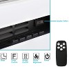 Sunnydaze Indoor Wall-Mounted or Recesssed Installation Electric Fireplace - 3 of 4