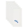 Saro Lifestyle Seaside Splendor Embroidered Seahorse Napkin (Set of 6), White, 20"x20" - 3 of 4