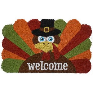 Briarwood Lane Thanksgiving Coir Doormat 30x18 Give Thanks Turkey For Thanksgiving Coir Doormat - 1 of 2