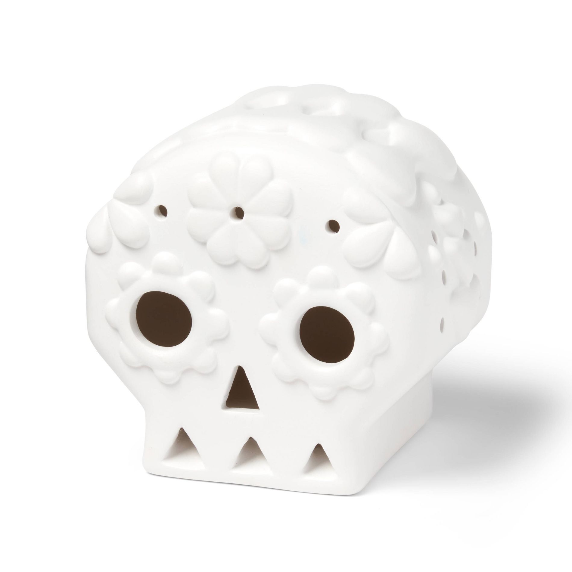 Día de Muertos Craft Lit Ceramic Sugar Skull - Mondo Llama™