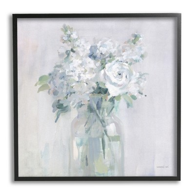 Stupell Industries White Abstract Bouquet Framed Giclee Art