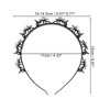 Unique Bargains Women's Fashion Grace Faux Pearl Headband 4.33" ID Gold Tone 1 Pc - 3 of 4