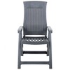 vidaXL Patio Reclining Chairs Set of 2, Anthracite, Lightweight, Adjustable Backrest, Foldable - 3 of 4