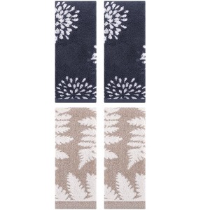 REGALWOVEN 4 Pcs Bathroom Pure Cotton Absorbent Soft Decorative Hand Towel - 1 of 4