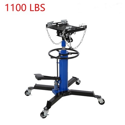 33.8" To 72.8" Single Telescopic Hydraulic Transmission Jack Lift 1100 lbs With Pad