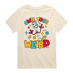 Boys' - Disney - Own Your Weird Forky Short Sleeve Graphic T-Shirt - 1 of 3