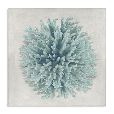 Stupell Industries Coral Ball Blue Sea Beach Design, 24" x 24"
