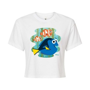 Women's - Disney - Dory, Marlin, & Nemo Cropped Graphic T-Shirt - 1 of 4