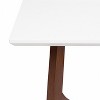 Kate and Laurel Olivant Wooden Coffee Table, 44x22x20, White and Walnut Brown - 3 of 4