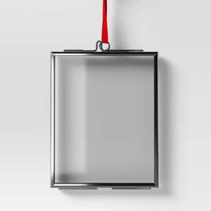 Christmas Silver Metal Photo Frame Ornament - Wondershop™ - 1 of 3
