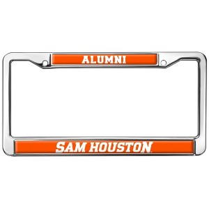 Sam Houston State Alumni Logo Full Size Standard License Plate Metal Frame - 1 of 4