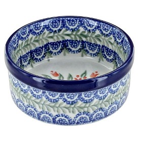 Blue Rose Polish Pottery 327 Ceramika Artystyczna Small Ramekin - 1 of 2