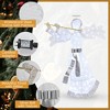 Costway Pre-Lit Angel Christmas Decoration, Artificial Christmas Decor w/ 100 LED Lights - 3 of 4