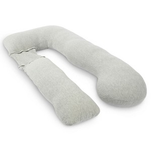 PharMeDoc Pregnancy Pillow, U-Shape Full Body Maternity Pillow, Jersey Cotton Cover - 1 of 4