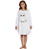 Harry Potter Pajama Girls' Hedwig Owl Micro Raschel Fleece Hi-Lo Nightgown - 2 of 4