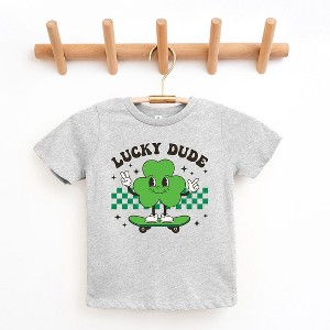 The Juniper Shop Lucky Dude Skateboard Toddler Short Sleeve Tee - 1 of 2