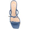 Journee Collection Womens Jessa Tru Comfort Foam Open Square Toe Block Heel Sandals Blue 10 - 4 of 4